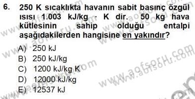 Enerji Analizi Dersi 2012 - 2013 Yılı (Vize) Ara Sınav Soruları 6. Soru