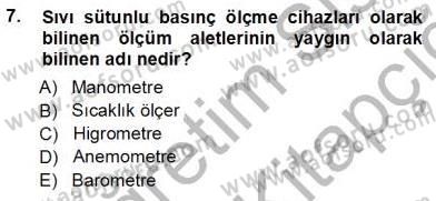 Enerji Analizi Dersi 2012 - 2013 Yılı (Vize) Ara Sınav Soruları 7. Soru