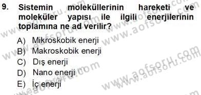Enerji Analizi Dersi 2012 - 2013 Yılı (Vize) Ara Sınav Soruları 9. Soru