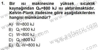 Enerji Analizi Dersi 2012 - 2013 Yılı (Final) Dönem Sonu Sınav Soruları 1. Soru