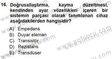 Enerji Analizi Dersi 2012 - 2013 Yılı (Final) Dönem Sonu Sınav Soruları 16. Soru