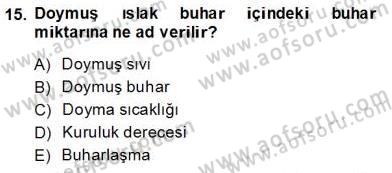 Enerji Analizi Dersi 2013 - 2014 Yılı (Vize) Ara Sınav Soruları 15. Soru