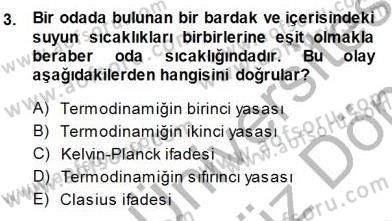 Enerji Analizi Dersi 2013 - 2014 Yılı (Final) Dönem Sonu Sınav Soruları 3. Soru
