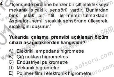 Enerji Analizi Dersi 2013 - 2014 Yılı (Final) Dönem Sonu Sınav Soruları 4. Soru