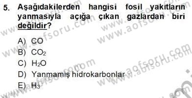 Enerji Analizi Dersi 2013 - 2014 Yılı (Final) Dönem Sonu Sınav Soruları 5. Soru