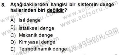 Enerji Analizi Dersi 2013 - 2014 Yılı (Final) Dönem Sonu Sınav Soruları 8. Soru