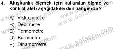 Enerji Analizi Dersi 2013 - 2014 Yılı Tek Ders Sınav Soruları 4. Soru
