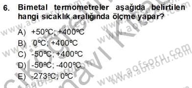 Enerji Analizi Dersi 2013 - 2014 Yılı Tek Ders Sınav Soruları 6. Soru