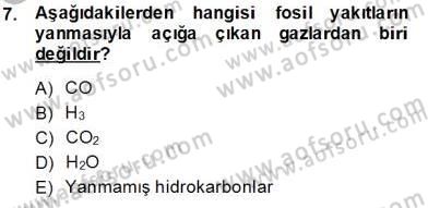 Enerji Analizi Dersi 2013 - 2014 Yılı Tek Ders Sınav Soruları 7. Soru