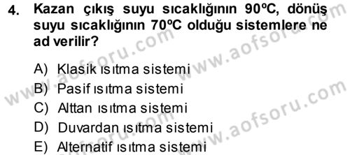 Enerji Analizi Dersi 2014 - 2015 Yılı (Vize) Ara Sınav Soruları 4. Soru