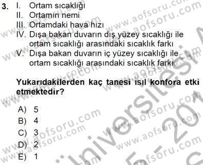 Enerji Analizi Dersi 2015 - 2016 Yılı (Vize) Ara Sınav Soruları 3. Soru