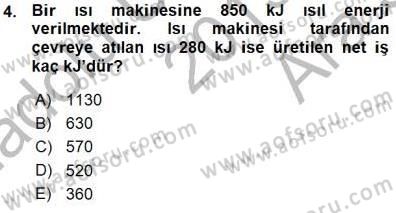 Enerji Analizi Dersi 2015 - 2016 Yılı (Vize) Ara Sınav Soruları 4. Soru
