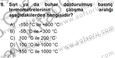 Enerji Analizi Dersi 2015 - 2016 Yılı (Vize) Ara Sınav Soruları 8. Soru