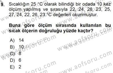 Enerji Analizi Dersi 2015 - 2016 Yılı (Vize) Ara Sınav Soruları 9. Soru