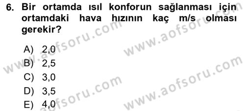 Enerji Analizi Dersi 2016 - 2017 Yılı (Vize) Ara Sınav Soruları 6. Soru