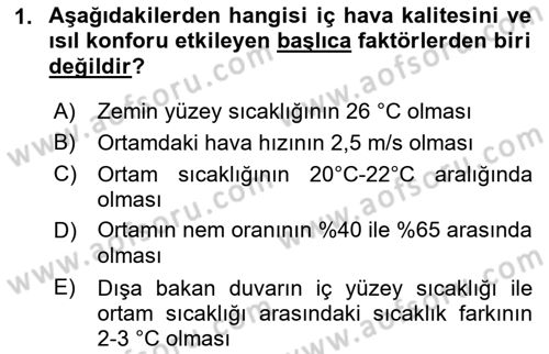Enerji Analizi Dersi 2017 - 2018 Yılı (Vize) Ara Sınav Soruları 1. Soru
