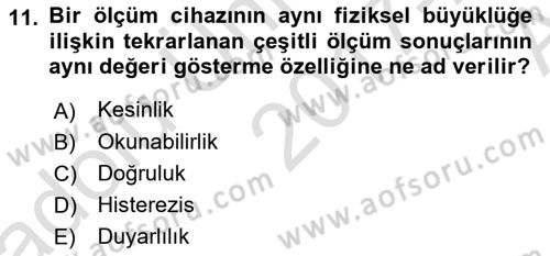 Enerji Analizi Dersi 2017 - 2018 Yılı (Vize) Ara Sınav Soruları 11. Soru