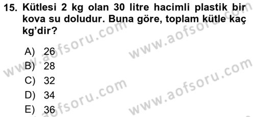 Enerji Analizi Dersi 2017 - 2018 Yılı (Vize) Ara Sınav Soruları 15. Soru