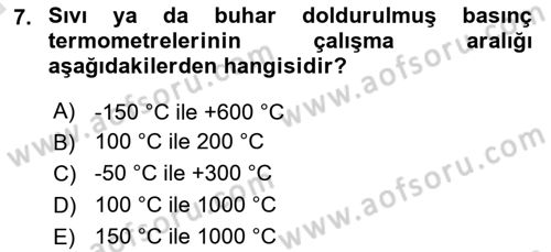 Enerji Analizi Dersi 2017 - 2018 Yılı (Vize) Ara Sınav Soruları 7. Soru