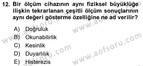Enerji Analizi Dersi 2021 - 2022 Yılı (Vize) Ara Sınav Soruları 12. Soru
