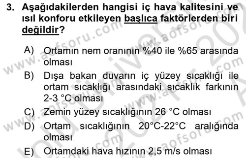 Enerji Analizi Dersi 2021 - 2022 Yılı (Vize) Ara Sınavı 3. Soru