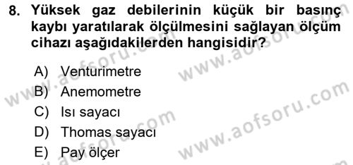 Enerji Analizi Dersi 2021 - 2022 Yılı (Vize) Ara Sınav Soruları 8. Soru
