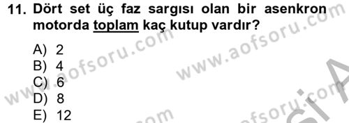 Elektromekanik Kumanda Sistemleri Dersi 2012 - 2013 Yılı (Vize) Ara Sınav Soruları 11. Soru