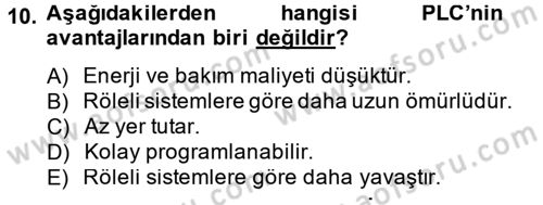 Elektromekanik Kumanda Sistemleri Dersi 2012 - 2013 Yılı (Final) Dönem Sonu Sınav Soruları 10. Soru