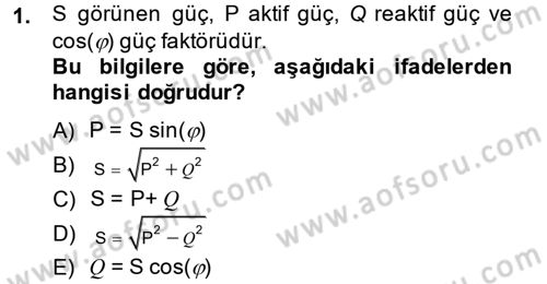 Elektromekanik Kumanda Sistemleri Dersi 2013 - 2014 Yılı (Vize) Ara Sınav Soruları 1. Soru