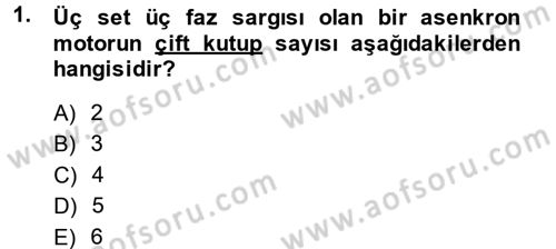 Elektromekanik Kumanda Sistemleri Dersi 2013 - 2014 Yılı (Final) Dönem Sonu Sınav Soruları 1. Soru