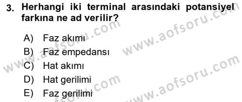 Elektromekanik Kumanda Sistemleri Dersi 2018 - 2019 Yılı Yaz Okulu Sınav Soruları 3. Soru