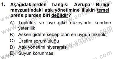 Enerji Tasarrufu Dersi 2012 - 2013 Yılı (Vize) Ara Sınav Soruları 1. Soru