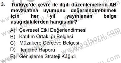 Enerji Tasarrufu Dersi 2012 - 2013 Yılı (Vize) Ara Sınav Soruları 3. Soru