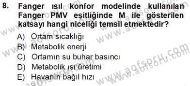 Enerji Tasarrufu Dersi 2012 - 2013 Yılı (Vize) Ara Sınav Soruları 8. Soru