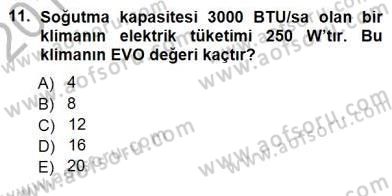 Enerji Tasarrufu Dersi 2012 - 2013 Yılı (Final) Dönem Sonu Sınav Soruları 11. Soru