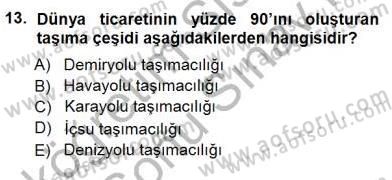 Enerji Tasarrufu Dersi 2012 - 2013 Yılı (Final) Dönem Sonu Sınav Soruları 13. Soru