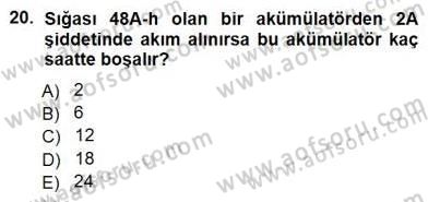 Enerji Tasarrufu Dersi 2012 - 2013 Yılı (Final) Dönem Sonu Sınav Soruları 20. Soru