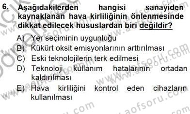 Enerji Tasarrufu Dersi 2012 - 2013 Yılı (Final) Dönem Sonu Sınav Soruları 6. Soru