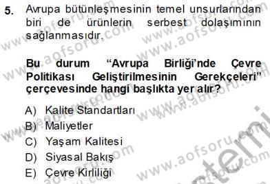 Enerji Tasarrufu Dersi 2013 - 2014 Yılı (Vize) Ara Sınav Soruları 5. Soru