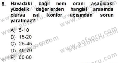 Enerji Tasarrufu Dersi 2013 - 2014 Yılı (Vize) Ara Sınav Soruları 8. Soru