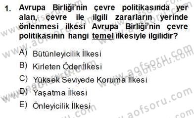 Enerji Tasarrufu Dersi 2013 - 2014 Yılı (Final) Dönem Sonu Sınav Soruları 1. Soru