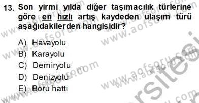 Enerji Tasarrufu Dersi 2013 - 2014 Yılı (Final) Dönem Sonu Sınav Soruları 13. Soru