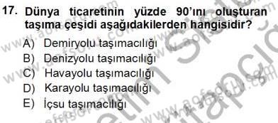 Enerji Tasarrufu Dersi 2013 - 2014 Yılı Tek Ders Sınav Soruları 17. Soru