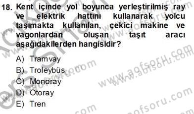 Enerji Tasarrufu Dersi 2013 - 2014 Yılı Tek Ders Sınav Soruları 18. Soru