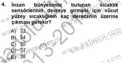 Enerji Tasarrufu Dersi 2013 - 2014 Yılı Tek Ders Sınavı 4. Soru