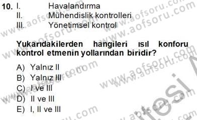 Enerji Tasarrufu Dersi 2014 - 2015 Yılı (Vize) Ara Sınav Soruları 10. Soru