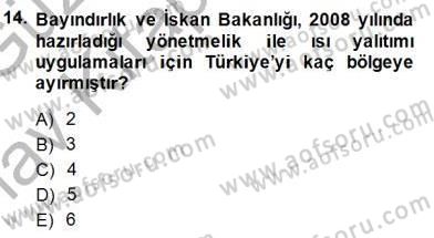 Enerji Tasarrufu Dersi 2014 - 2015 Yılı (Vize) Ara Sınav Soruları 14. Soru