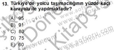 Enerji Tasarrufu Dersi 2014 - 2015 Yılı (Final) Dönem Sonu Sınavı 13. Soru