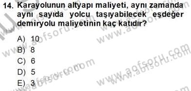 Enerji Tasarrufu Dersi 2014 - 2015 Yılı (Final) Dönem Sonu Sınavı 14. Soru