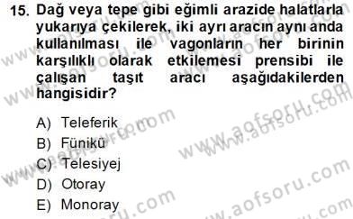 Enerji Tasarrufu Dersi 2014 - 2015 Yılı (Final) Dönem Sonu Sınavı 15. Soru